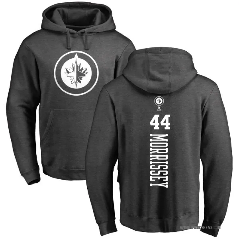 Josh Morrissey Men's Charcoal Winnipeg Jets Branded One Color Backer Pullover Hoodie