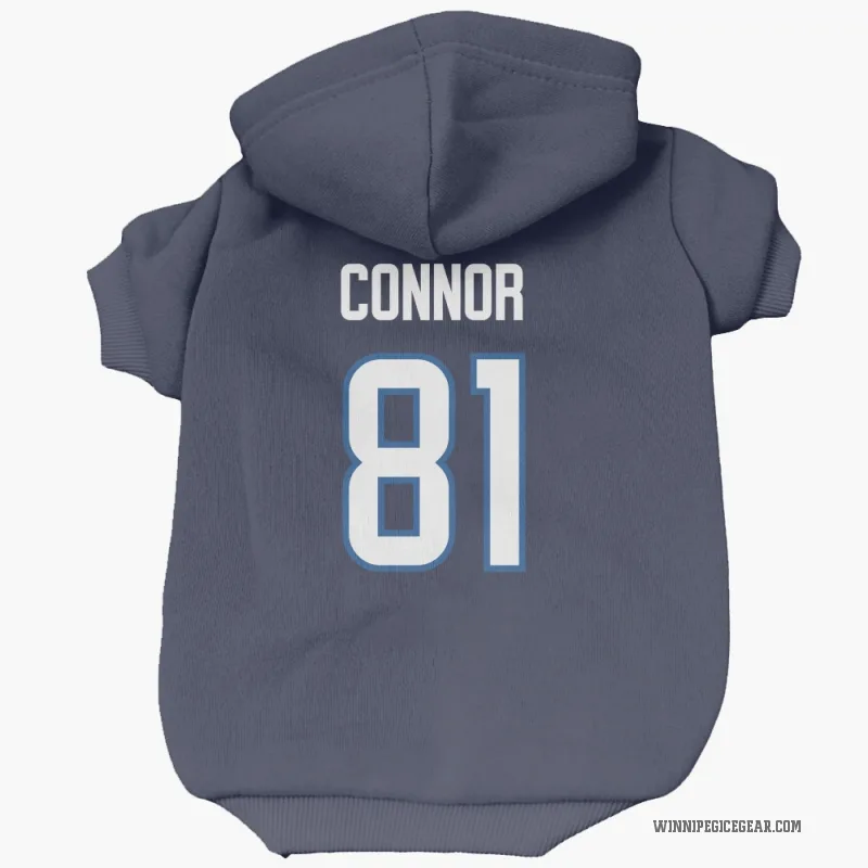 Kyle Connor Navy Winnipeg Jets Cat & Dog Pet Hoodie