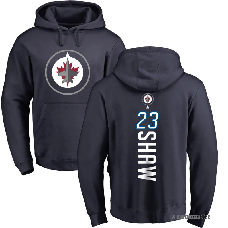 Mason Shaw Men's Navy Winnipeg Jets Branded Backer Pullover Hoodie